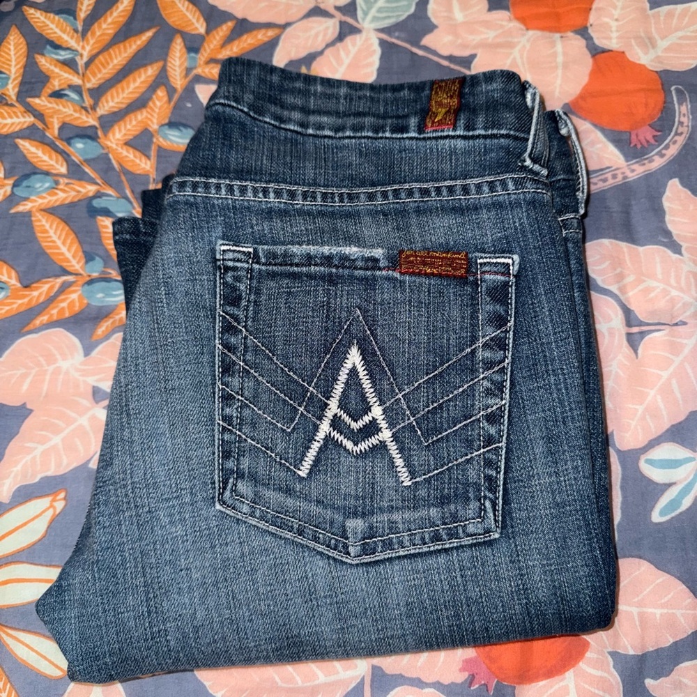 7 For All Mankind Dark Indigo Women's Boot Cut Jeans